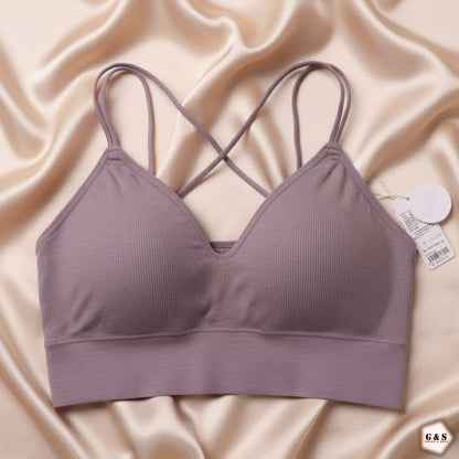 New Design Pack Of 3 Fix Pads Back Cross Casual/Sports Bralette