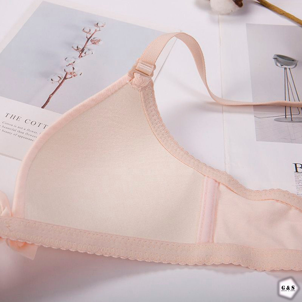 Ladies Imported Light Single Padded Pack Of 2 Pure Cotton Bras