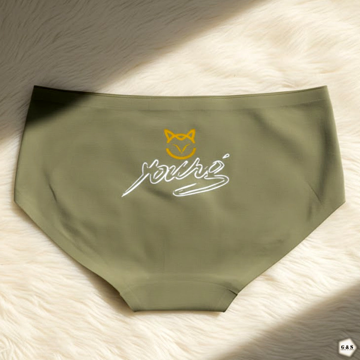 Girls Imported Pack Of 5 Back Printed Design High Quality Seamless Panties