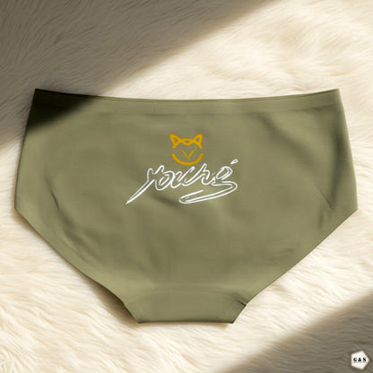 Girls Imported Pack Of 5 Back Printed Design High Quality Seamless Panties