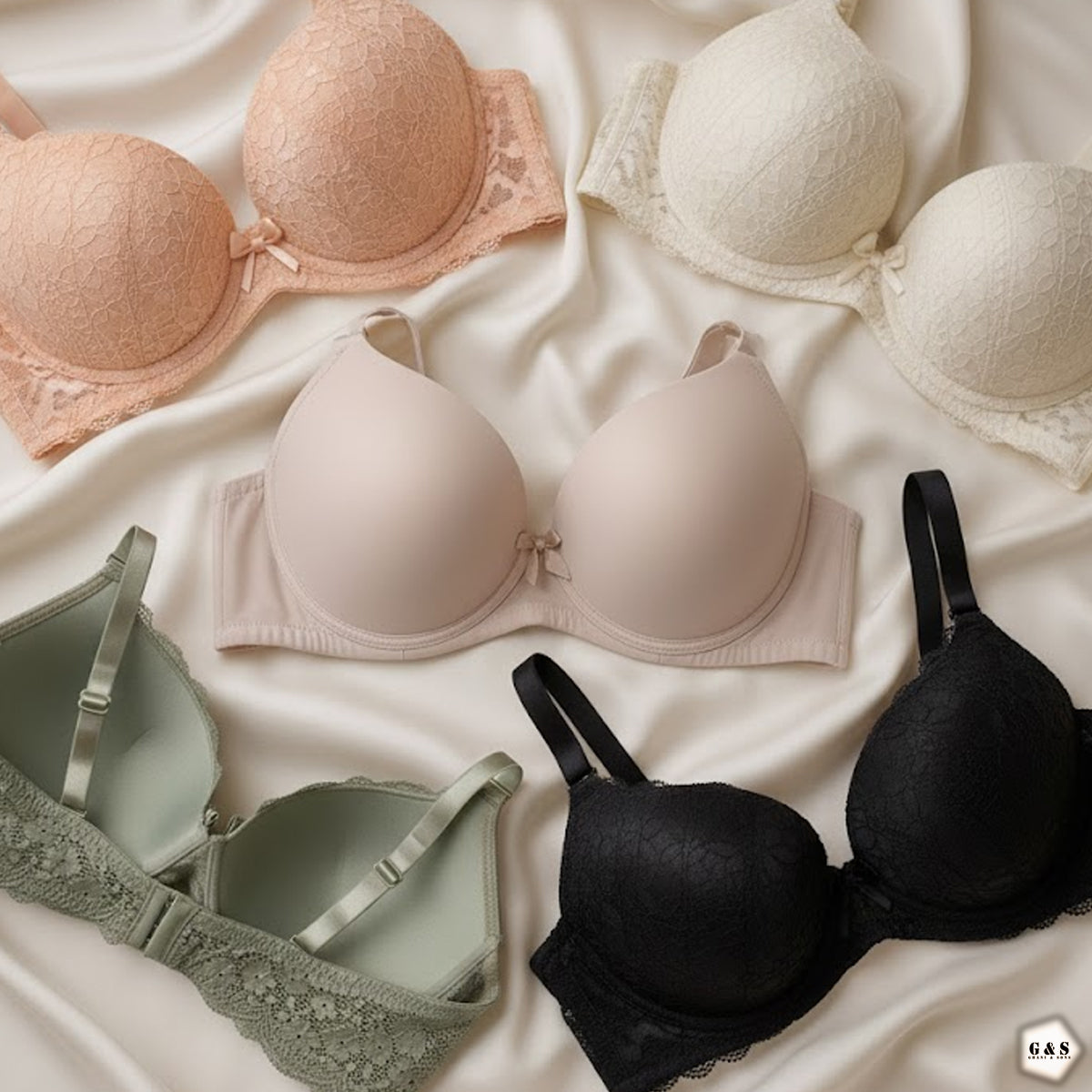 Pack Of 2 40DD/E Size Single Padded Light Padded Wired Pushup Bra