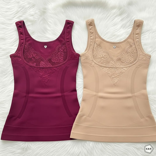 Girls Imported Pack Of 2 Shaper Camisoles