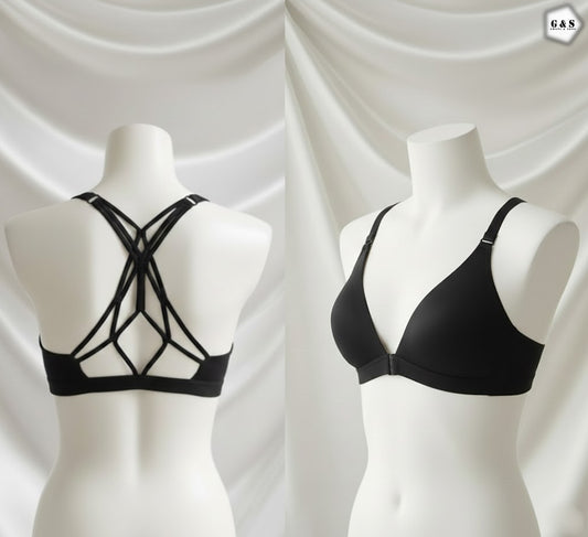 Premium Quality Front Open Dry Fit Back Cross Design Sports Bra