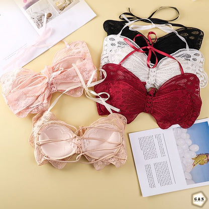 High Quality Pushup Padded Pack Of 3 Back Cross Design Bralette