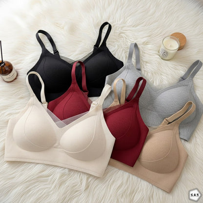 Pack Of 3 High Quality Cotton Non-Wired Single Padded Seamless Bras