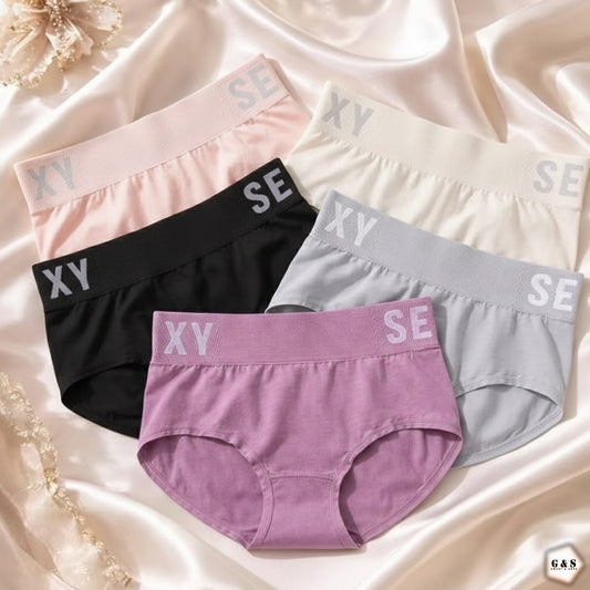 High Quality Pack Of 4 Cotton Seamless High Waisted Panties