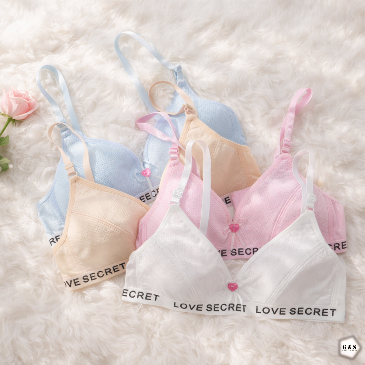 Zero Size Pack Of 3 Back Hook Design With Adjustable Straps Bralette