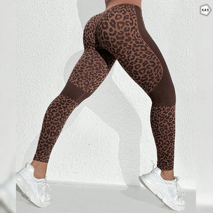 Cheetah Print Design Seamless Butt Lifter Gym/Yoga Legging