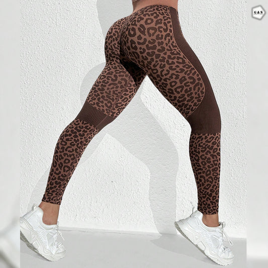 Cheetah Print Design Seamless Butt Lifter Gym/Yoga Legging