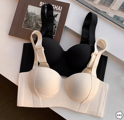 Pack Of 2 Double Padded Pushup Thick Straps Non-Wired Seamless Bras