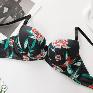 Pack Of 2 Light Padded Wired Floral Print Bra &amp; Panty Sets