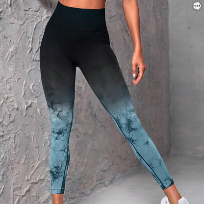 High Waist Seamless Double Shaded Design Butt Lifter Gym/Yoga Legging