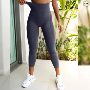 High Waist Seamless Three Quarter Butt Lifter Gym/Yoga Legging