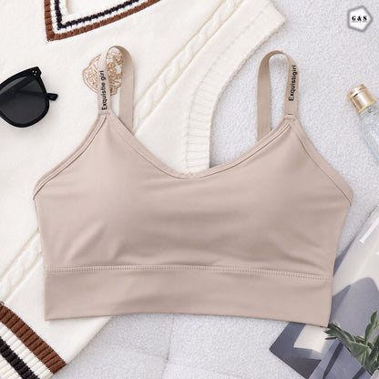 Pack Of 3 Ice-Silk Padded Back Hook Design Sports/Casual Bralette