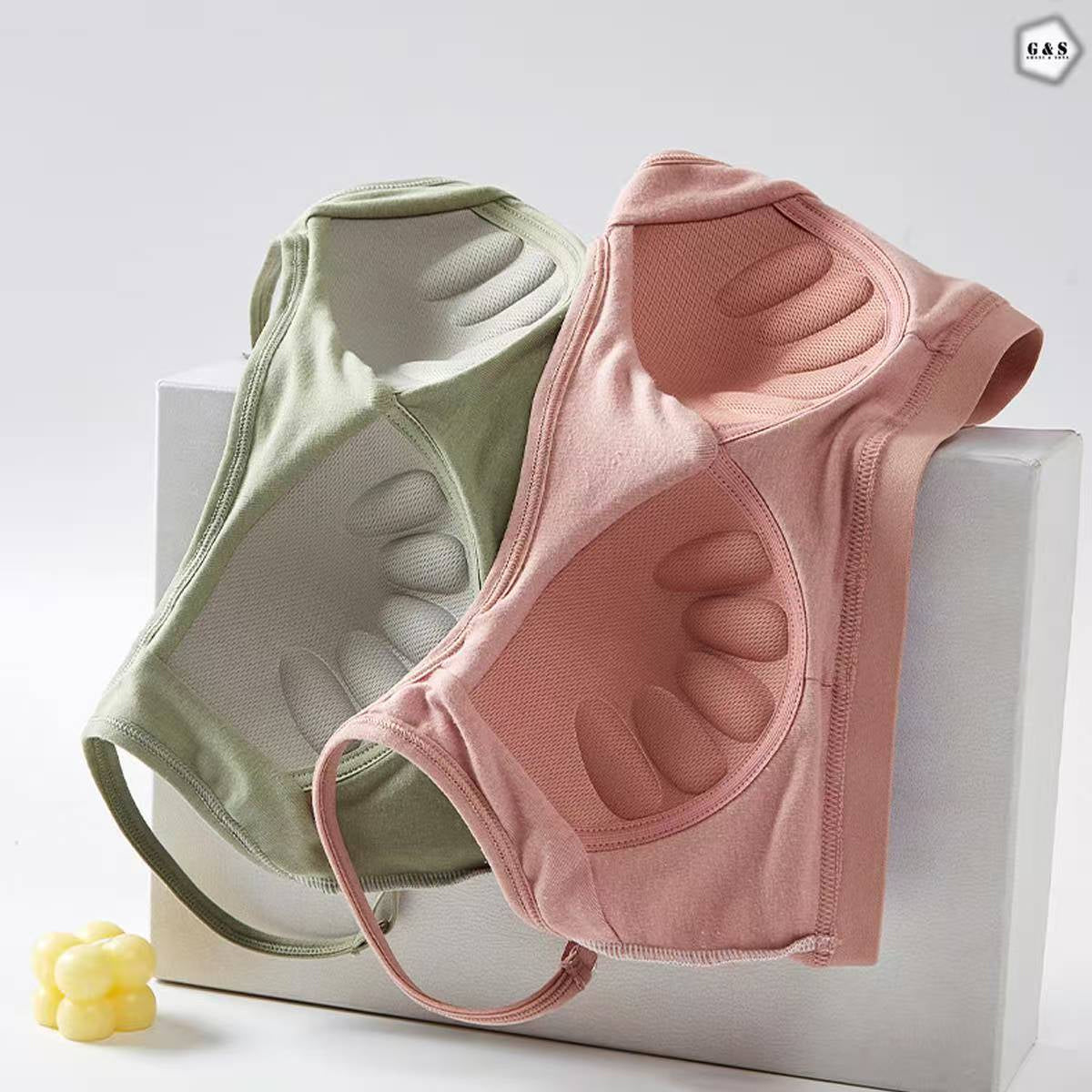 Pack Of 3 Cotton Pushup Bralette With Back Hooks