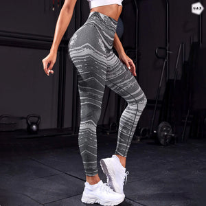 High Waist Seamless Zebra Print Butt Lifter Gym/Yoga Legging