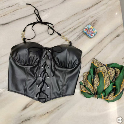 Ladies Imported Pack Of 3 Exclusive Leather Tops
