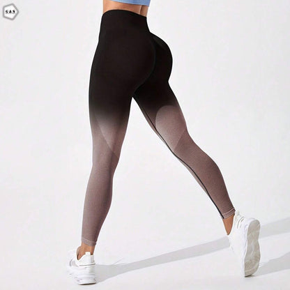 Imported High Waist Seamless Double Shaded Design Butt Lifter Gym/Yoga Legging