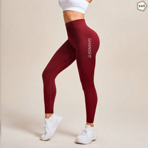 High Waist Seamless Maroon Butt Lifter Gym/Yoga Legging