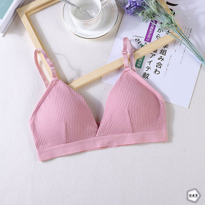 Girls Imported Pack Of 3 Cotton Sports/Casual Bralette