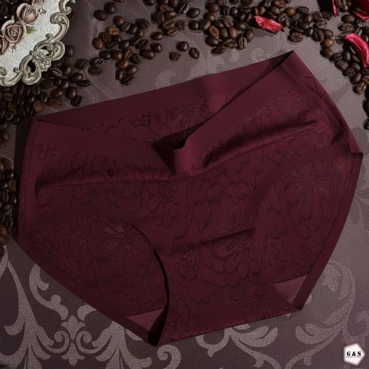 Girls Imported Pack Of 5 Flower Design High Quality Seamless Panties