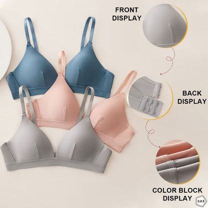 Girls Premium Quality Pure Cotton Pack Of 3 T-Shirt Bras