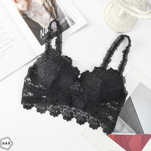 High Quality Pack Of 3 Lace Embroidery Pushup Bralette