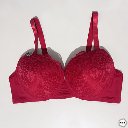 Ladies Imported 42D-DD Full Cup Single Padded Pack Of 2 Wired Pushup Bras