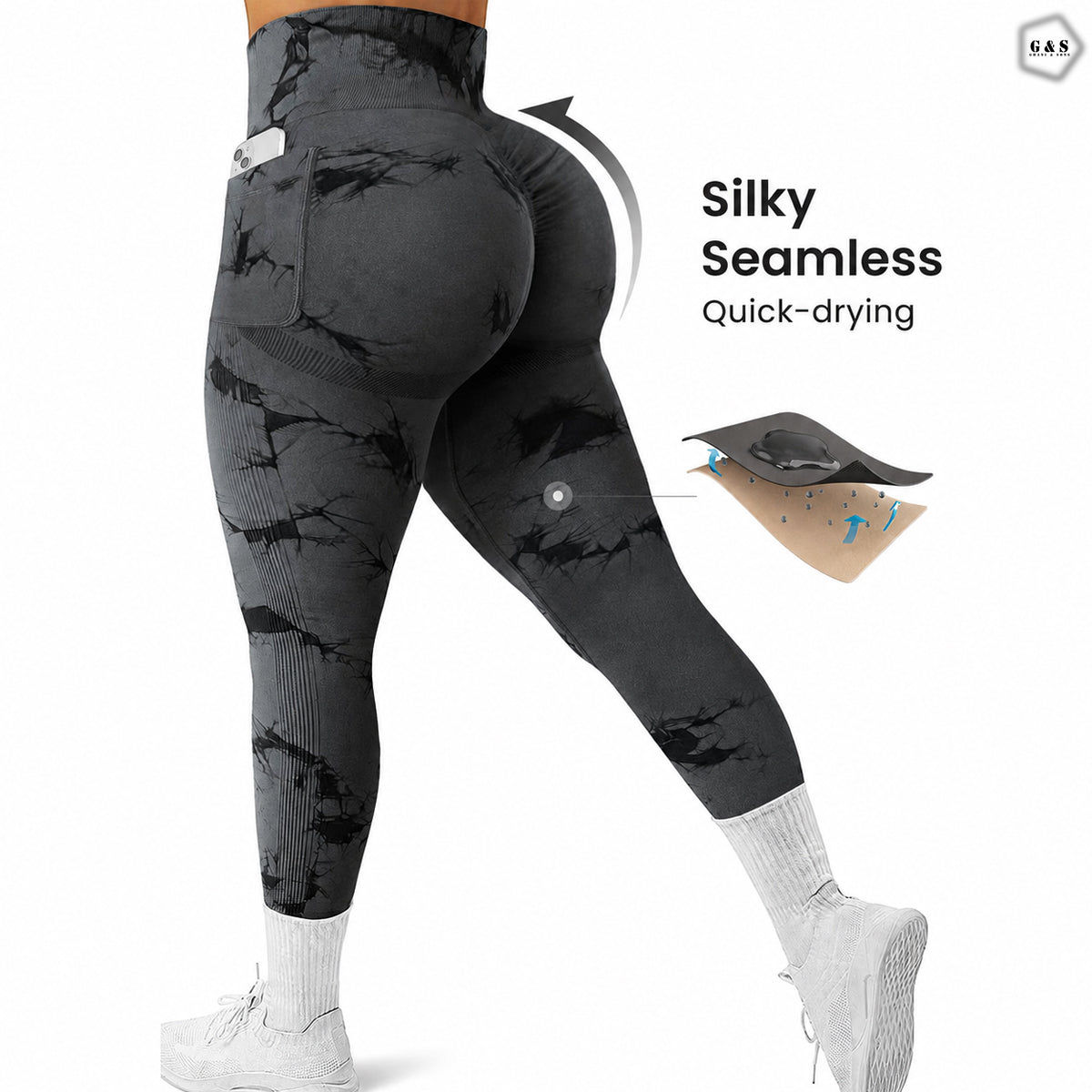 Printed High Quality Pocket Design Seamless Butt lifter Gym/Yoga Legging