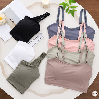 Pack Of 3 Ice-Silk Padded Sports/Casual Bralette