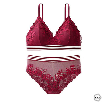 Beautiful Pack of 3 Lace Design Bra With Panty Sets