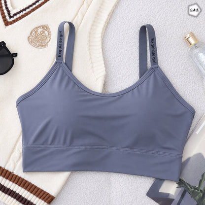 Pack Of 3 Ice-Silk Padded Back Hook Design Sports/Casual Bralette