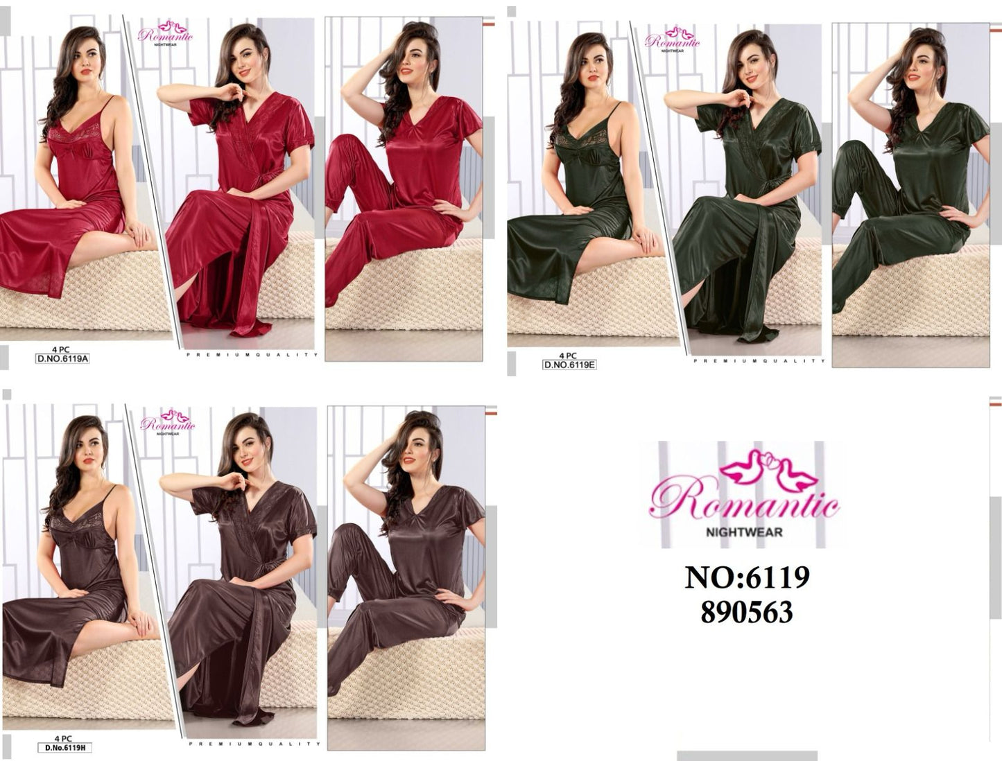 High Quality Silk Bridal Nighties