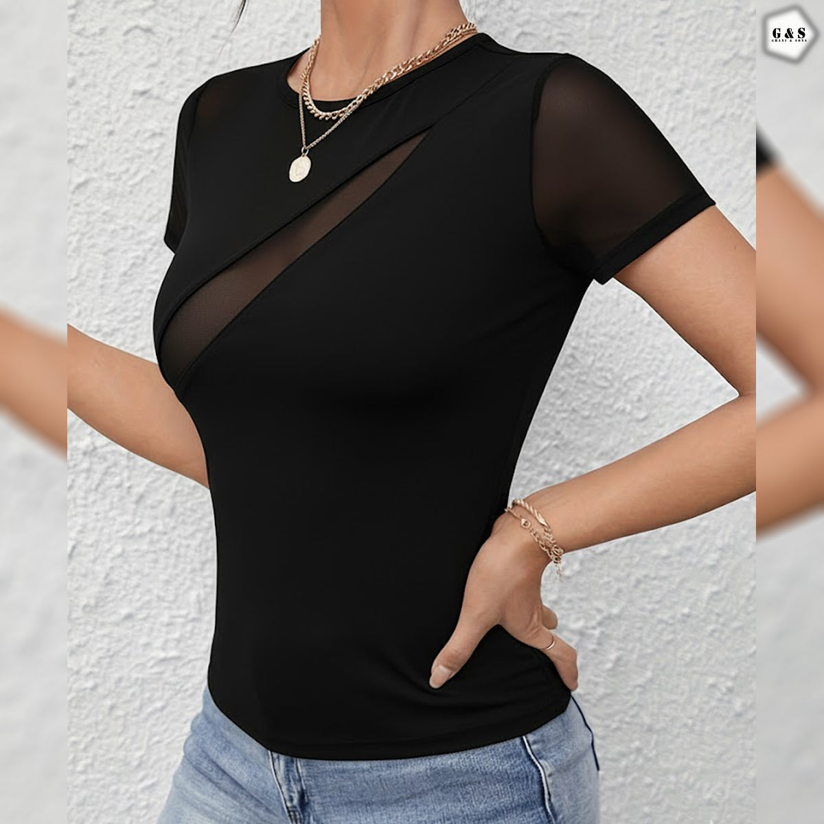 Mesh Net High Quality Fully Stretchable Gymwear/Casual Shirt