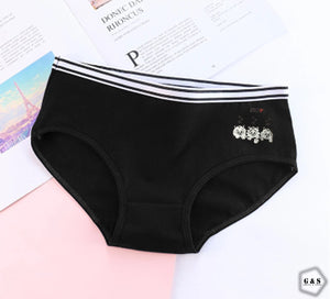 Girls Imported Pack Of 5 Cotton Jersey Panties