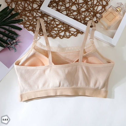 Girls Imported Pack Of 3 Pushup T-Shirt Bralette