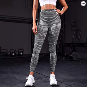 High Waist Seamless Zebra Print Butt Lifter Gym/Yoga Legging