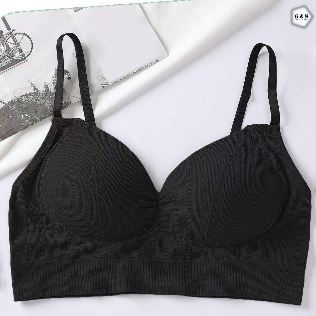 Ladies Imported Pack Of 3 Adjustable Straps Padded Bralette