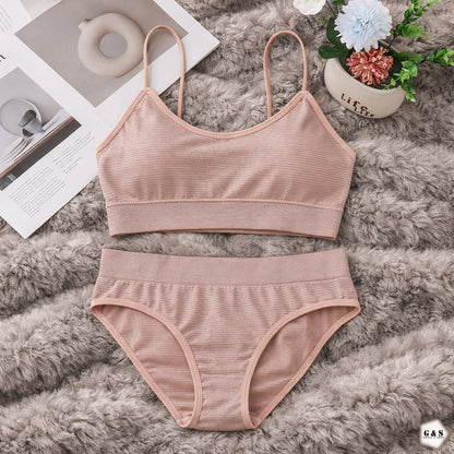 Pack Of 3 High Quality Bralette With T-Panty Sets