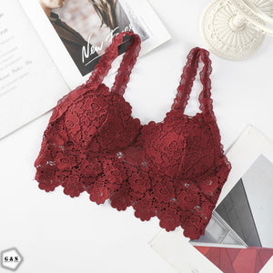 High Quality Pack Of 3 Lace Embroidery Pushup Bralette