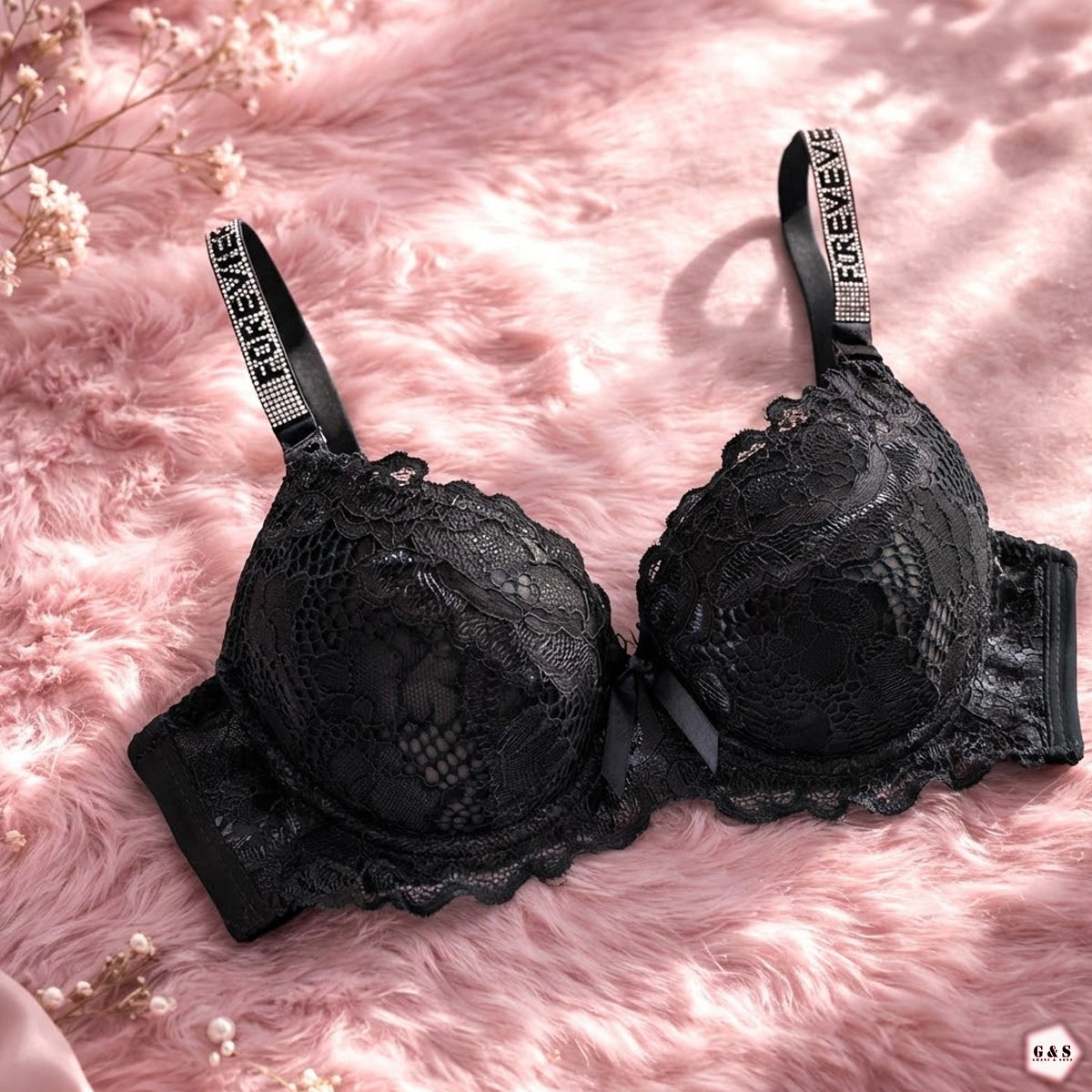 Pack Of 3 Fancy Wired Lace Pushup Bras