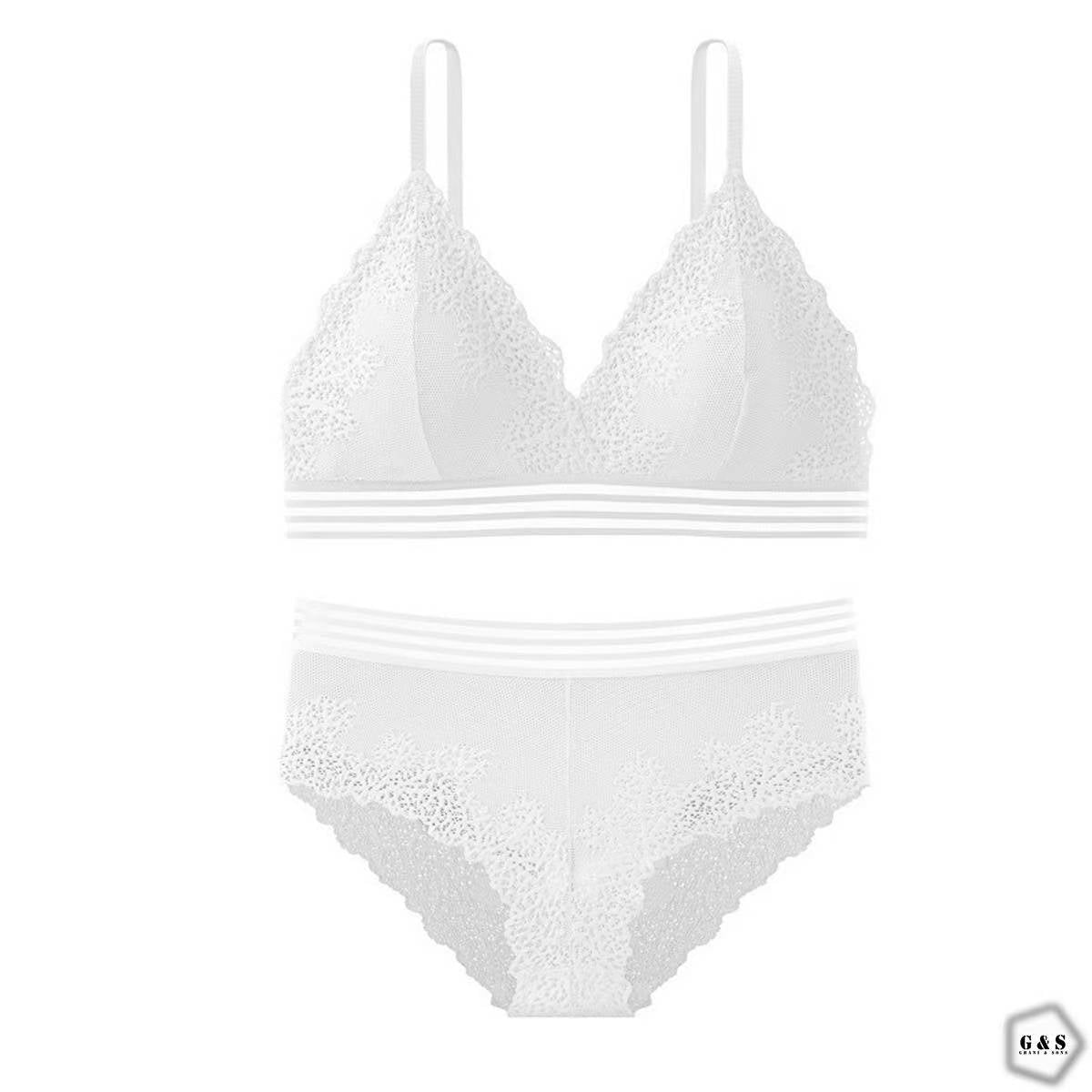 Beautiful Pack of 3 Lace Design Bra With Panty Sets