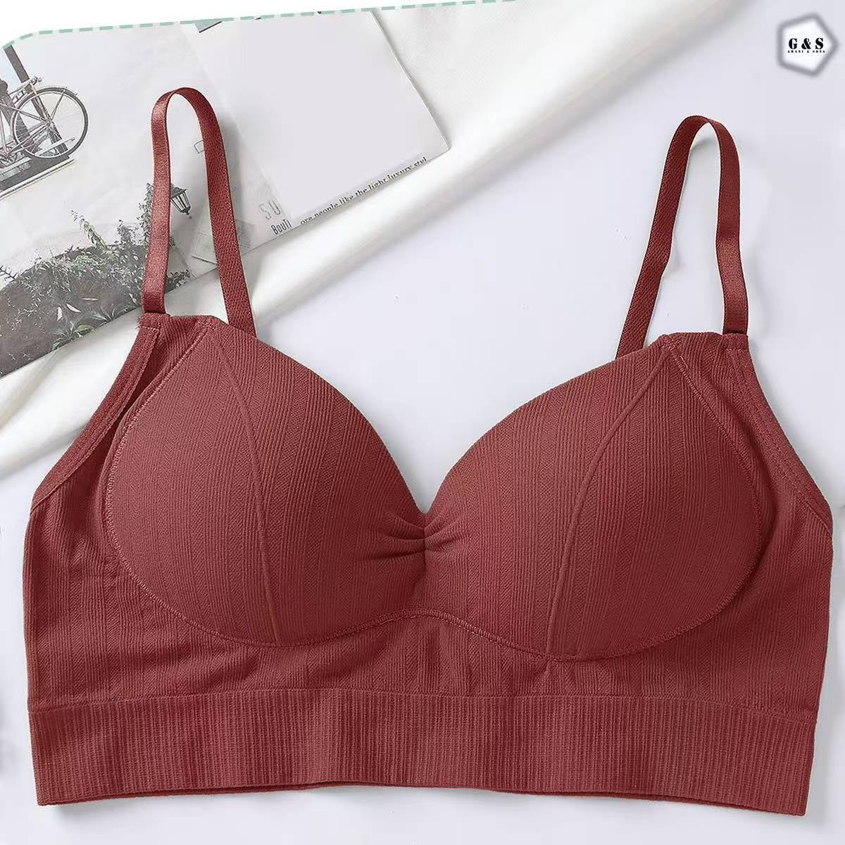 Ladies Imported Pack Of 3 Adjustable Straps Padded Bralette
