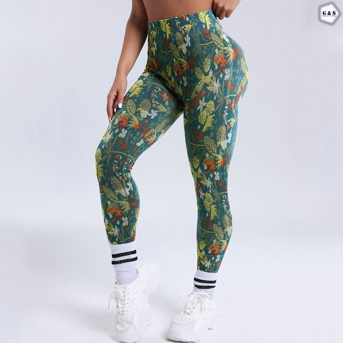 High Waist Seamless Printed Gym/Yoga Legging