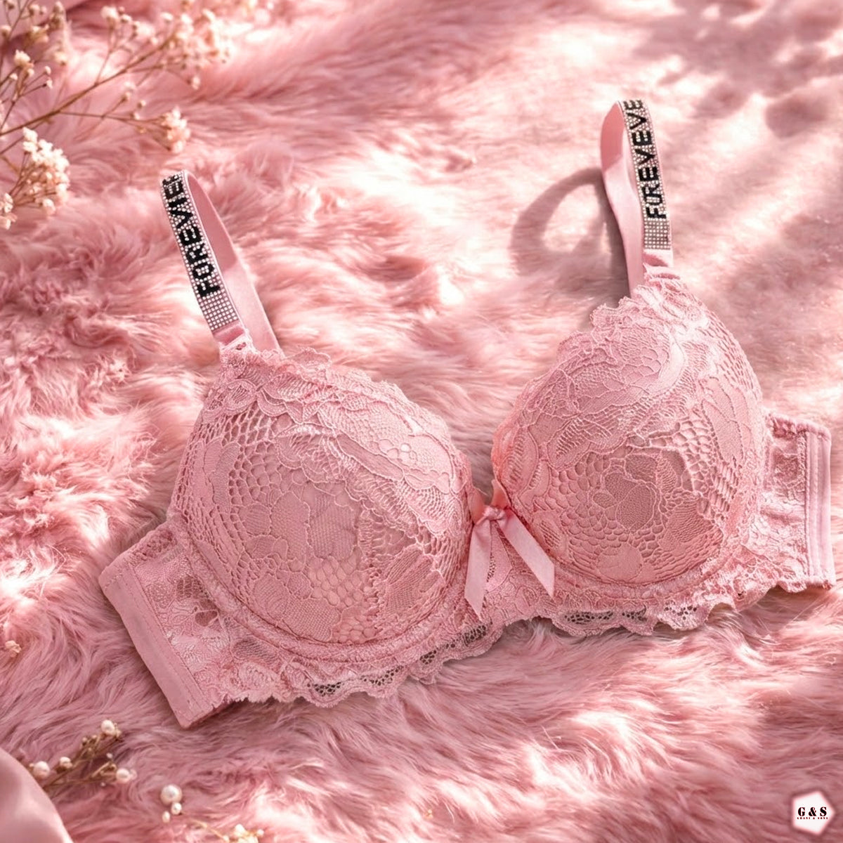 Pack Of 3 Fancy Wired Lace Pushup Bras