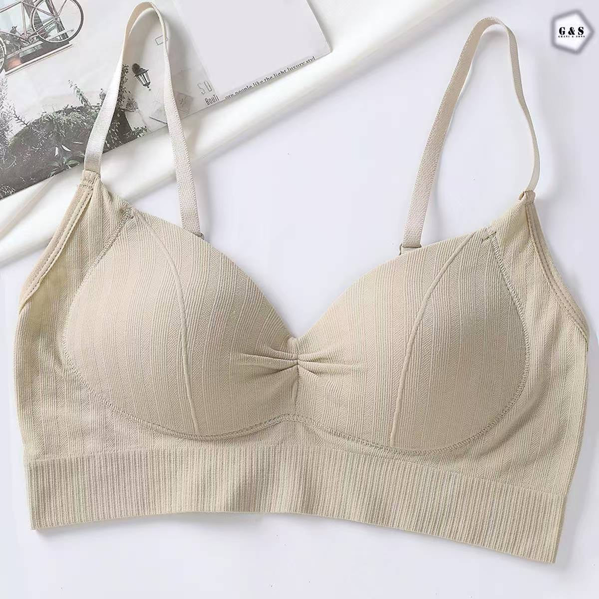 Ladies Imported Pack Of 3 Adjustable Straps Padded Bralette