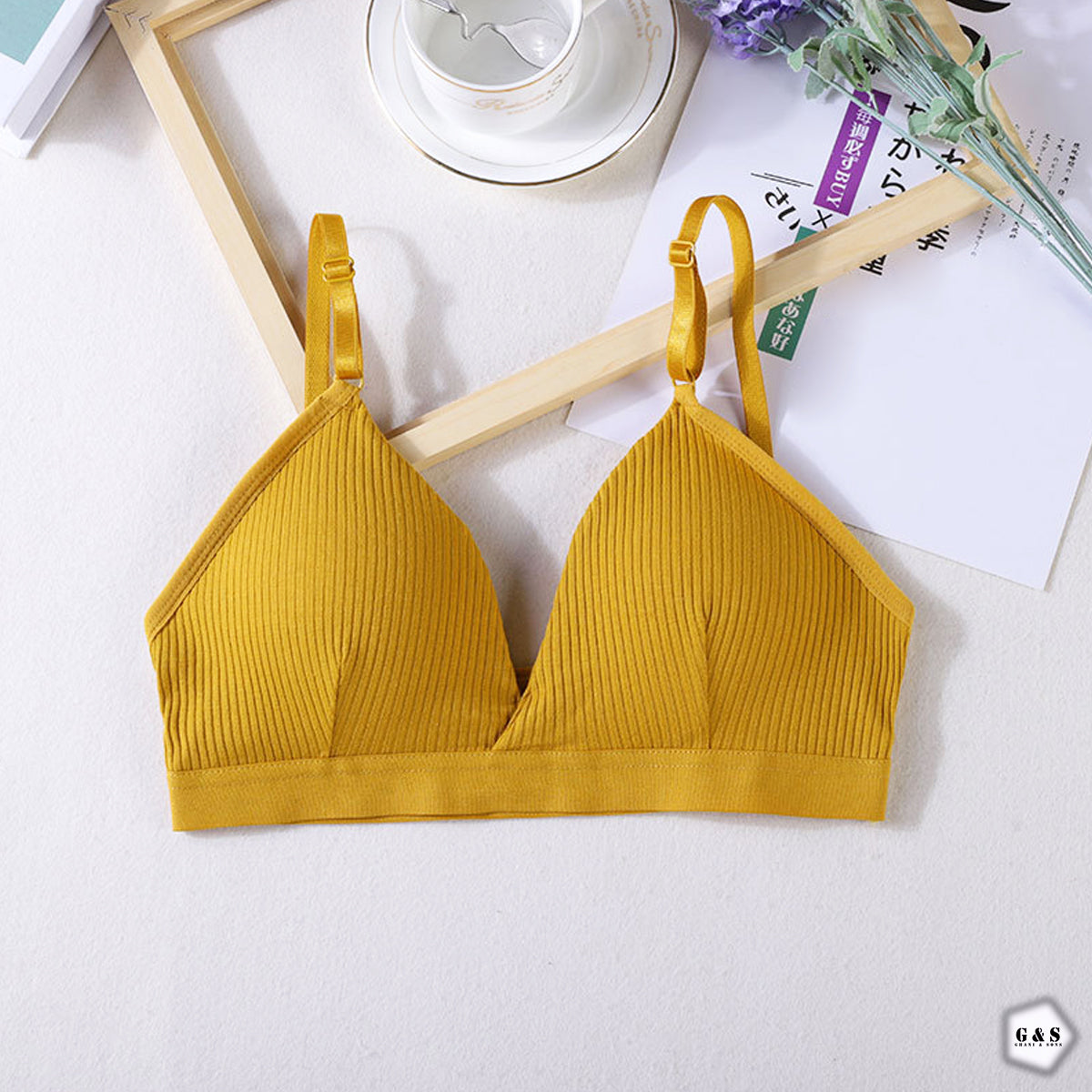 Girls Imported Pack Of 3 Cotton Sports/Casual Bralette