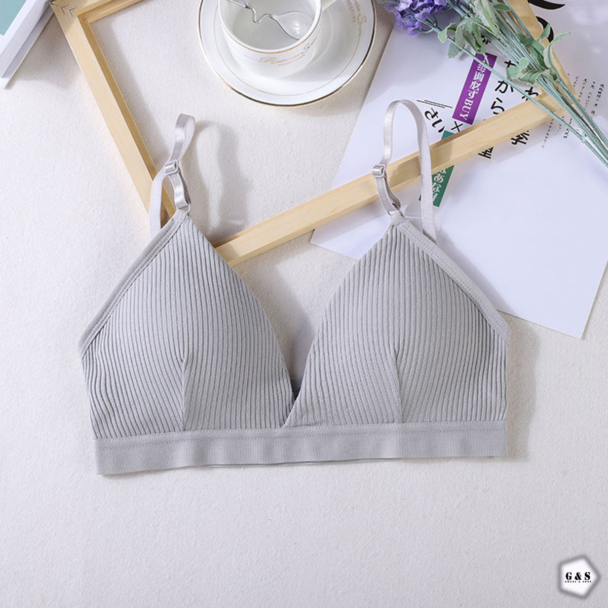 Girls Imported Pack Of 3 Cotton Sports/Casual Bralette