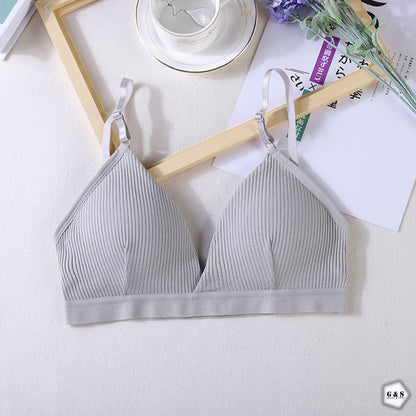 Girls Imported Pack Of 3 Cotton Sports/Casual Bralette