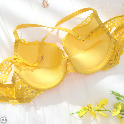 Beautifull Lace Deisgn Pack Of 3 Imported Double Padded Pushup Wired Bras